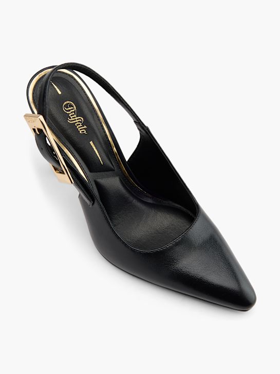 buffalo slingback calcanhar preto deichmann
