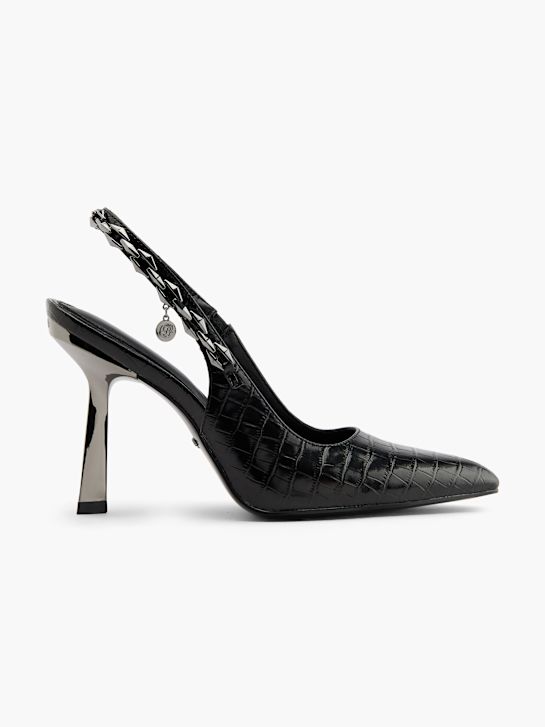 buffalo slingback calcanhar preto deichmann
