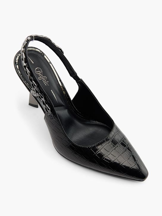 buffalo slingback calcanhar preto deichmann