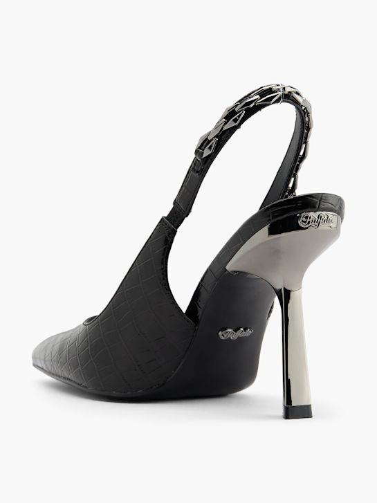 buffalo slingback calcanhar preto deichmann