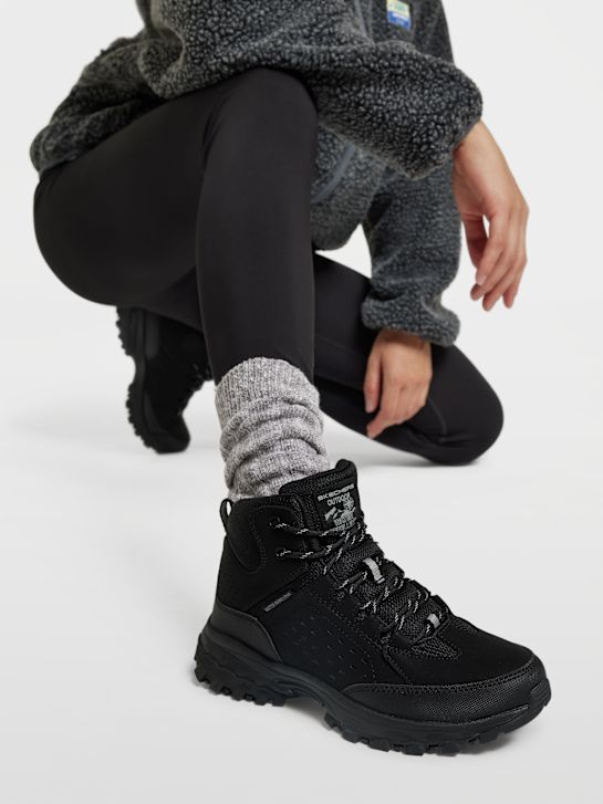 skechers escalar lace-up bota preta deichmann