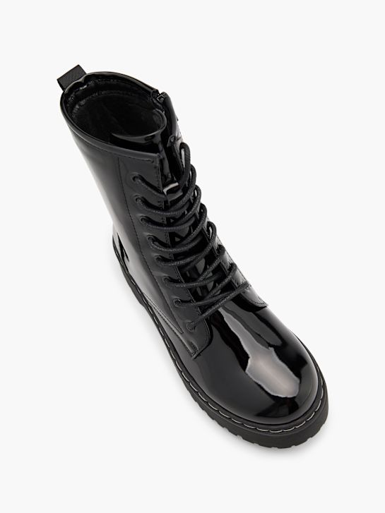 passarela lace-up bota preta deichmann