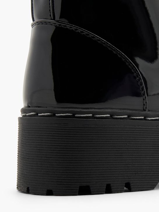 passarela lace-up bota preta deichmann
