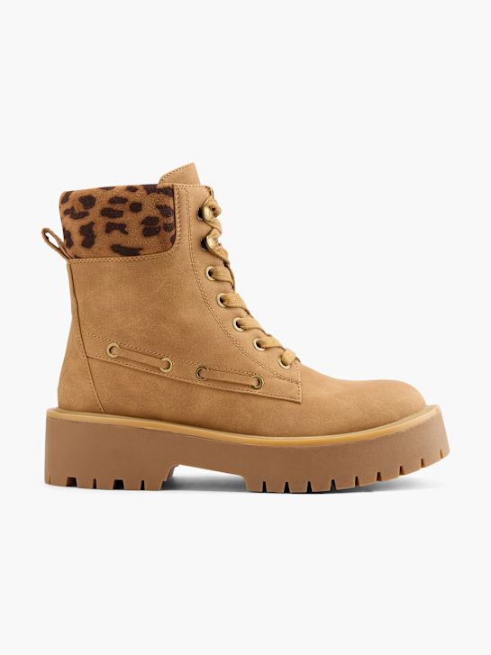passarela lace-up bota marrom deichmann
