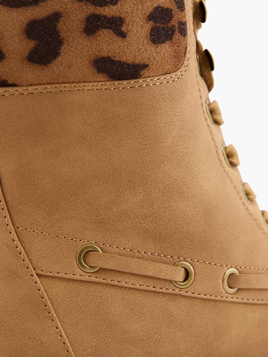 passarela lace-up bota marrom deichmann