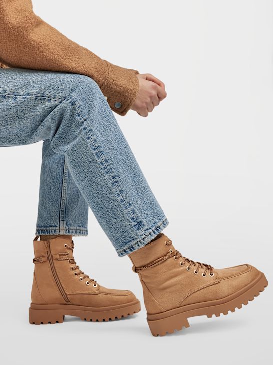 graceland lace-up bota marrom deichmann