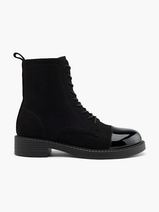 graceland lace-up bota preta deichmann