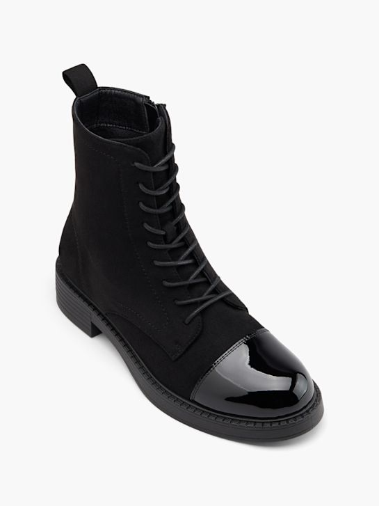 graceland lace-up bota preta deichmann