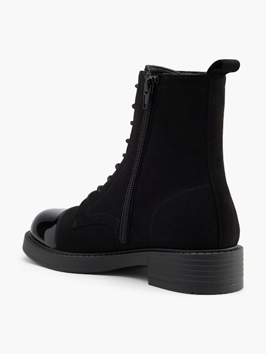 graceland lace-up bota preta deichmann