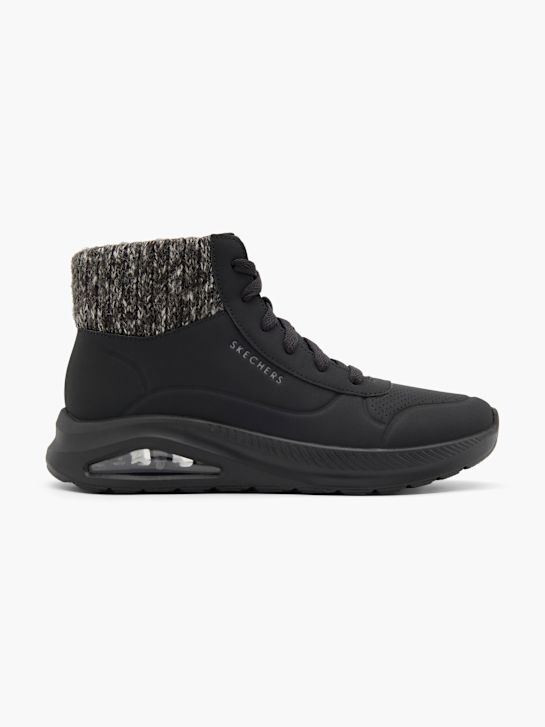 skechers con-ar lace-up bota preta deichmann