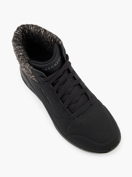 skechers con-ar lace-up bota preta deichmann