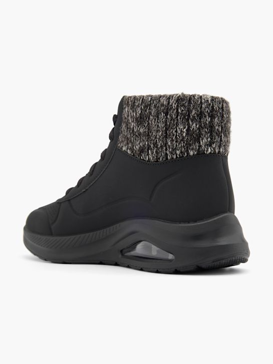 skechers con-ar lace-up bota preta deichmann