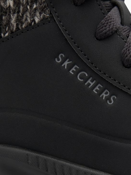 skechers con-ar lace-up bota preta deichmann