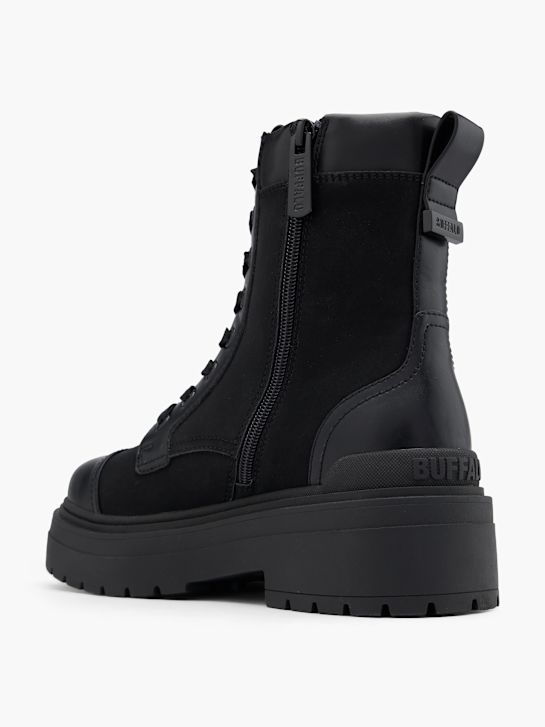 buffalo lace-up bota preta deichmann