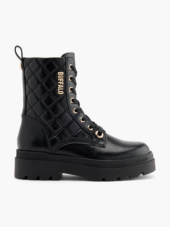 buffalo lace-up bota preta deichmann