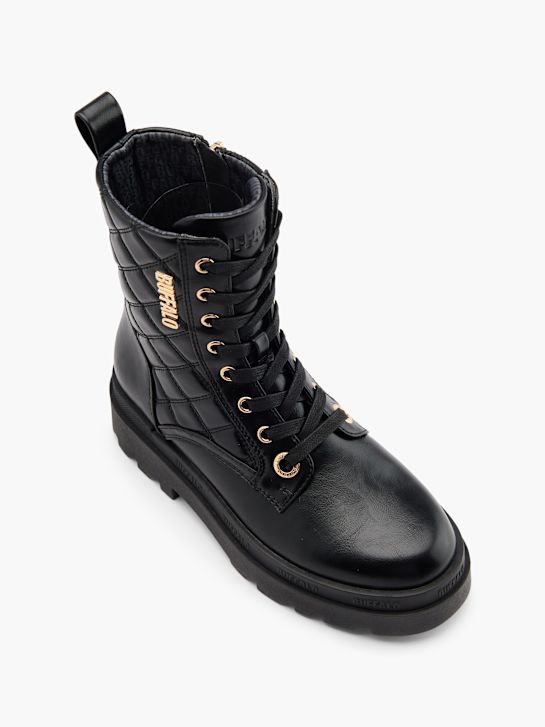 buffalo lace-up bota preta deichmann