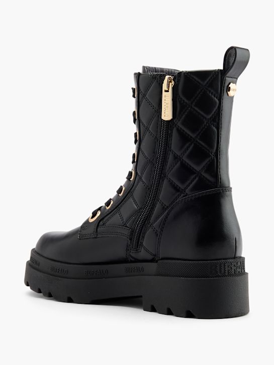 buffalo lace-up bota preta deichmann