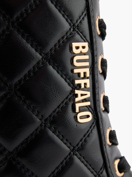 buffalo lace-up bota preta deichmann