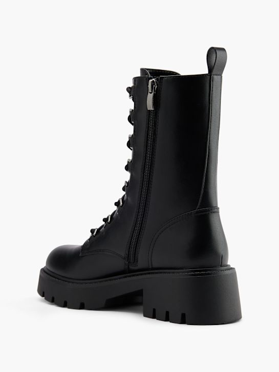 passarela lace-up bota preta deichmann