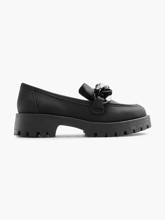 passarela loafer preto deichmann