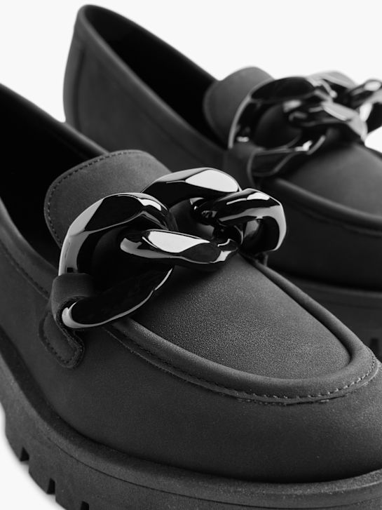 passarela loafer preto deichmann