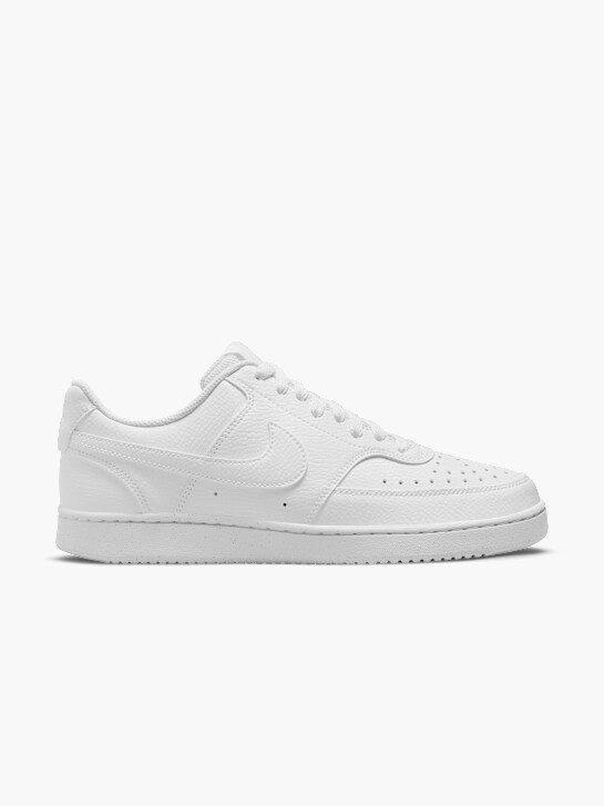 nike court visÃo de baixo treinador branco deichmann