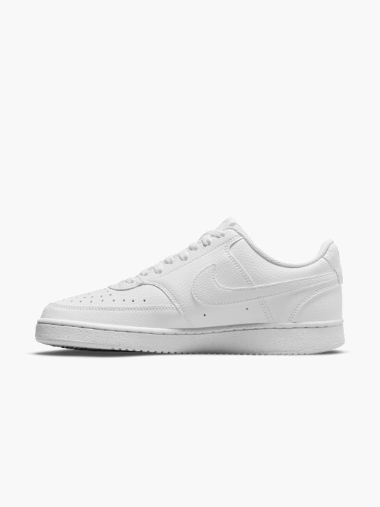 nike court visÃo de baixo treinador branco deichmann