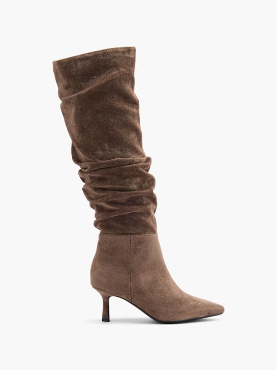 passarela overknee de inicialização taupe deichmann