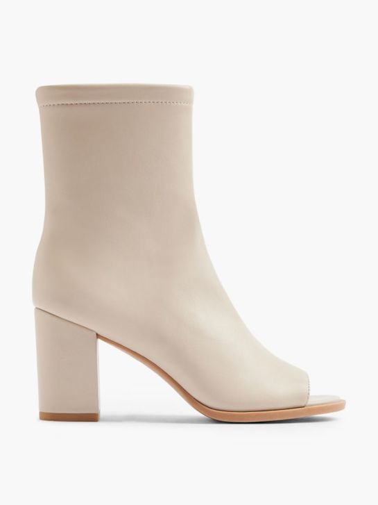 passarela de moda do peep toe calcanhar taupe deichmann