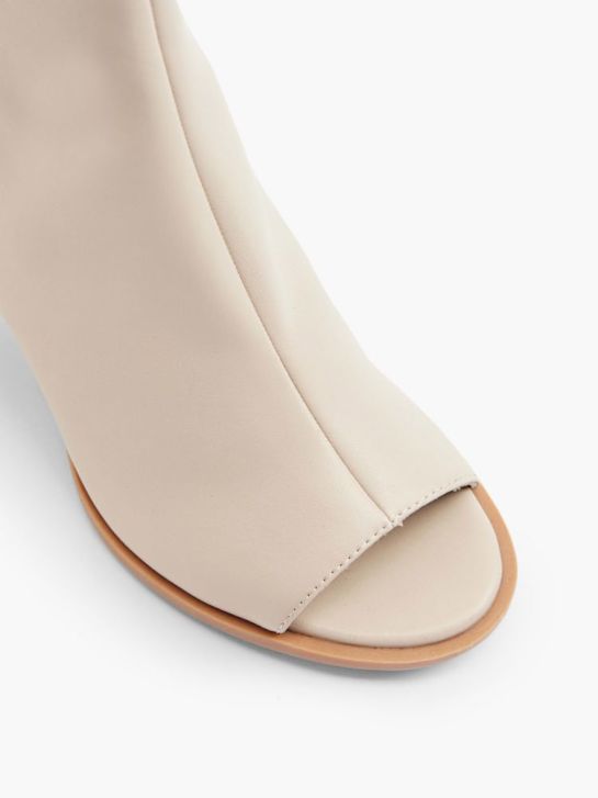 passarela de moda do peep toe calcanhar taupe deichmann
