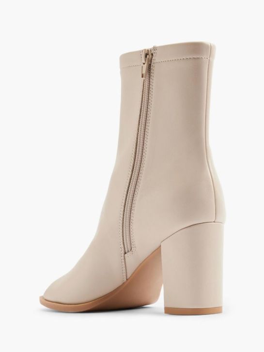 passarela de moda do peep toe calcanhar taupe deichmann