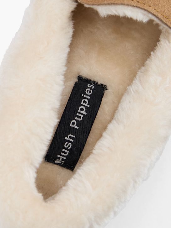 hush puppies de pelúcia chinelo bege deichmann