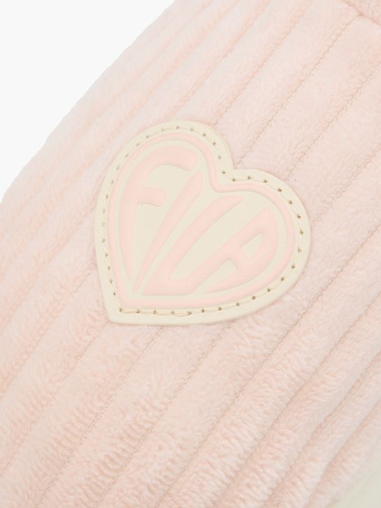 fila de pelúcia chinelo rosa deichmann