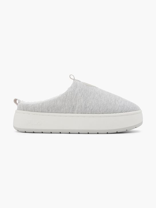 fila de pelúcia chinelo cinza deichmann
