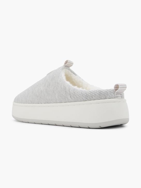 fila de pelúcia chinelo cinza deichmann