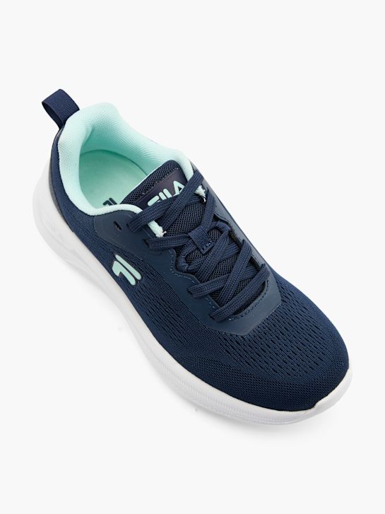 fila em execução sapato azul deichmann