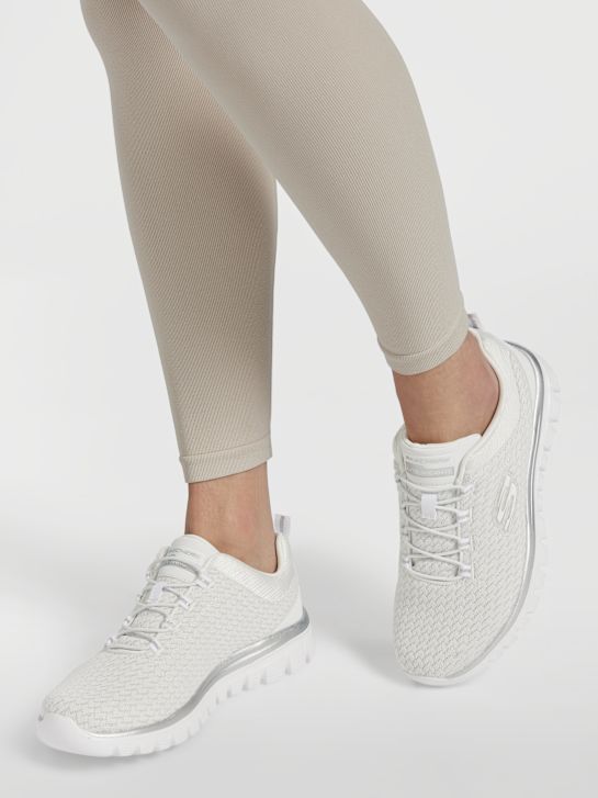 skechers graciosa 2.0 slip-on treinador branco deichmann