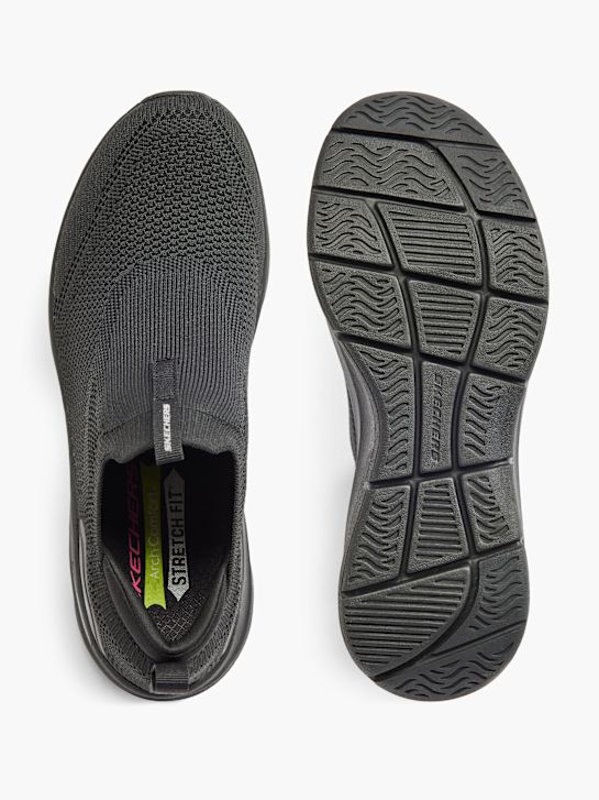 skechers arco de conforto slip-on treinador preto deichmann