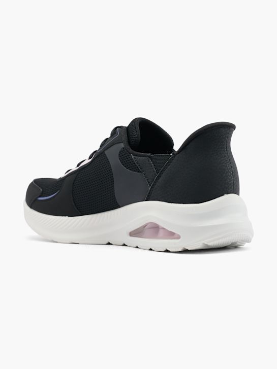 skechers centourist ar swift ajuste slip-on treinador preto deichmann
