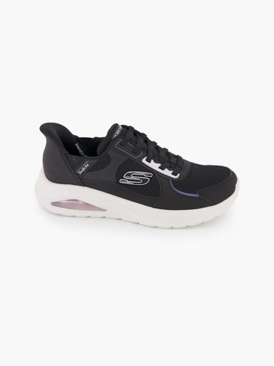 skechers centourist ar swift ajuste slip-on treinador preto deichmann
