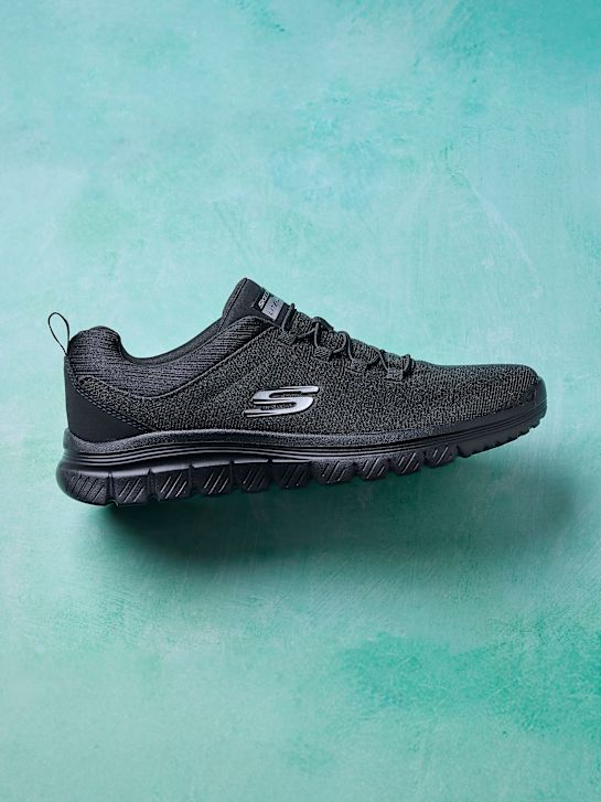skechers graciosa 4.0 slip-on treinador preto deichmann