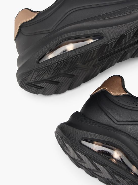 skechers con-ar slip-on treinador preto deichmann