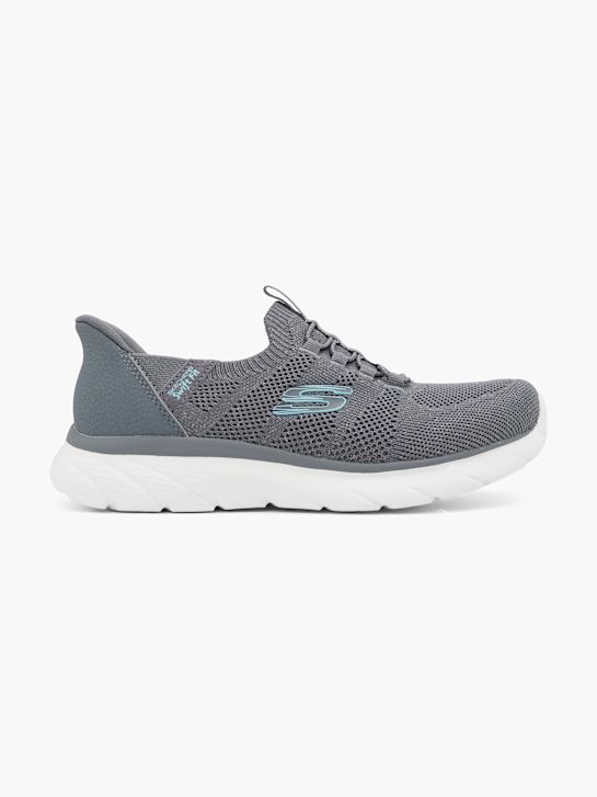 skechers swift ajuste Único fornecedor slip-on treinador cinza deichmann