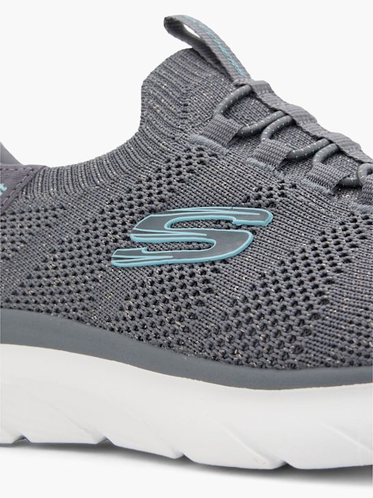 skechers swift ajuste Único fornecedor slip-on treinador cinza deichmann