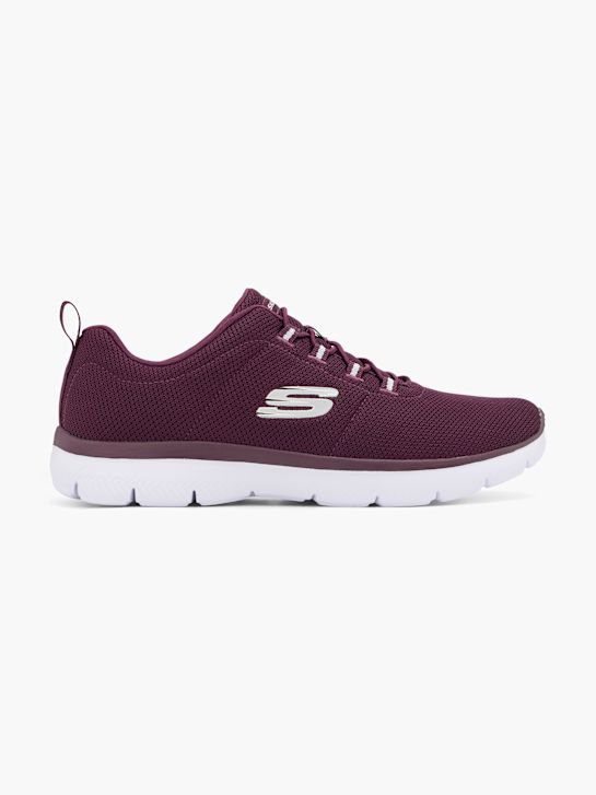 skechers pura genialidade otimista mistura slip-on treinador borgonha deichmann