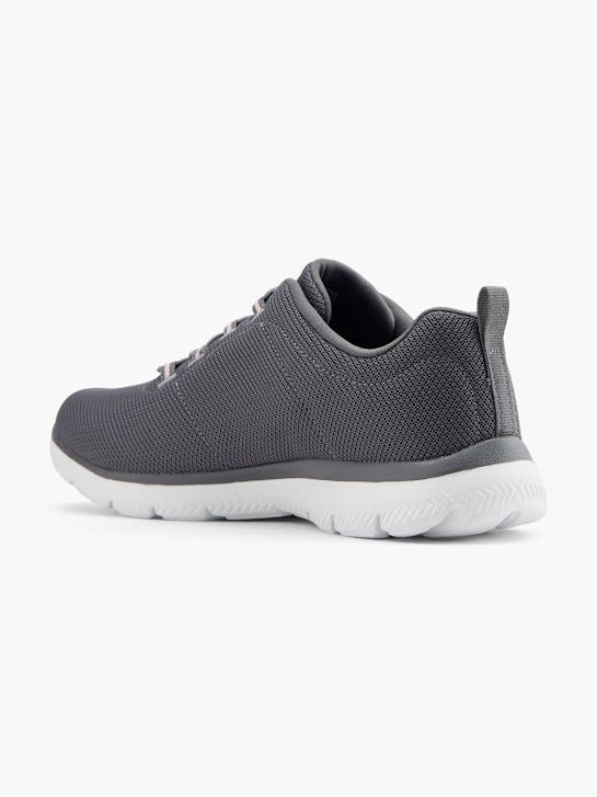 skechers pura genialidade otimista mistura slip-on treinador cinza deichmann