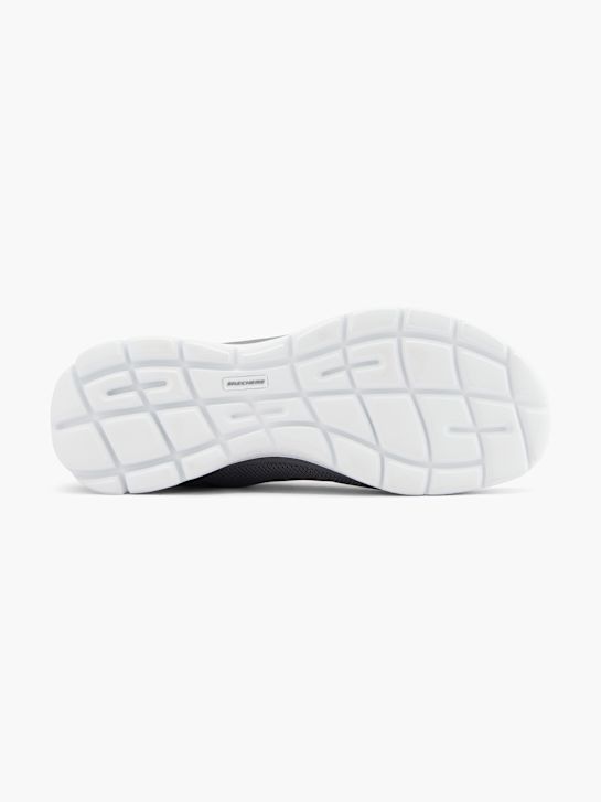 skechers pura genialidade otimista mistura slip-on treinador cinza deichmann