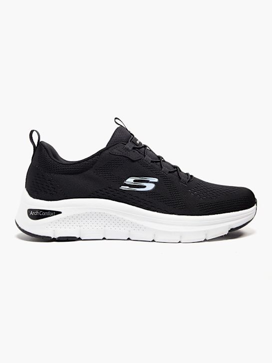 skechers arco de conforto slip-on treinador preto deichmann
