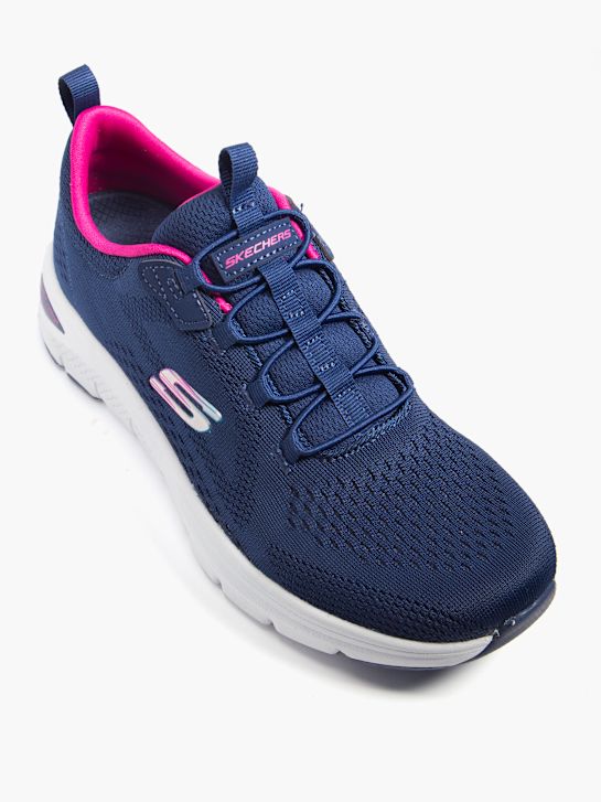 skechers arco de conforto slip-on treinador azul deichmann
