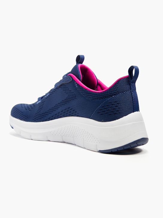 skechers arco de conforto slip-on treinador azul deichmann